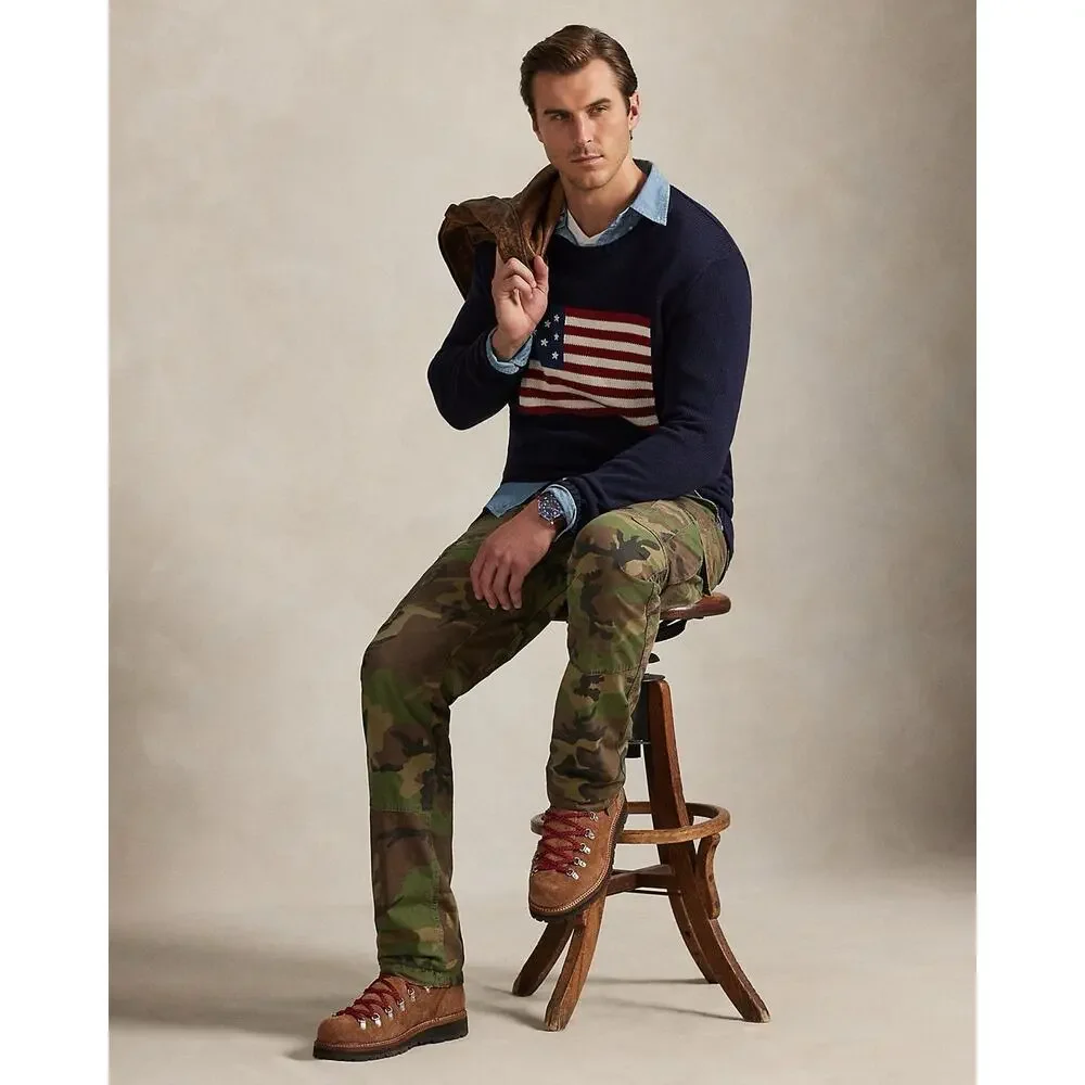 Polo Ralph Lauren Mens 46B Canvas Pants Classic Fit Ripstop Utility Camouflage